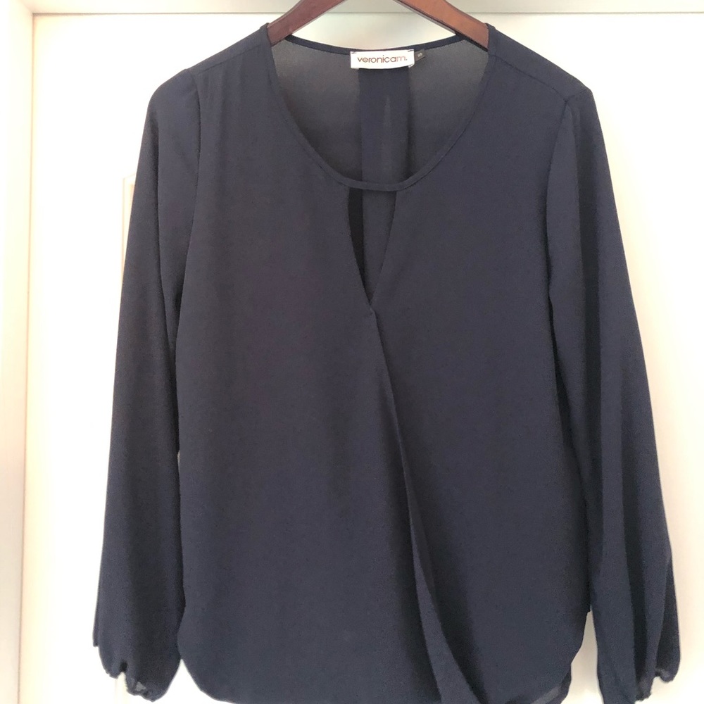 Veronica M Navy Blouse